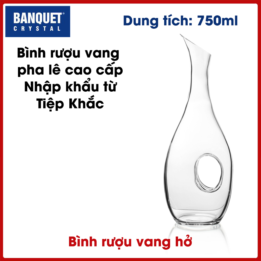 Bình đựng rượu vang decanter dung tích 750ml (DEC750)