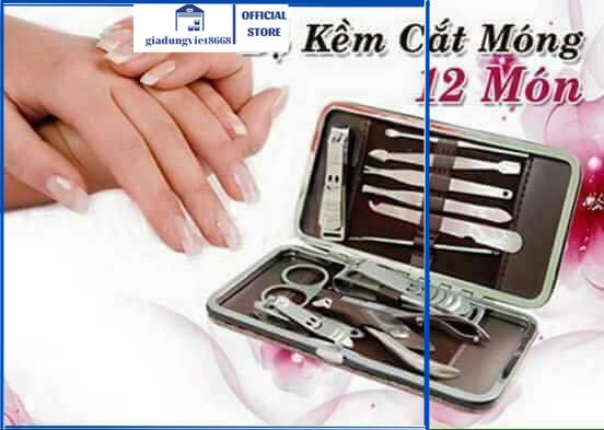 Bộ bấm móng tay 12 món - BỘ KỀM CẮT MÓNG TAY 12 MÓN TIỆN DỤNG