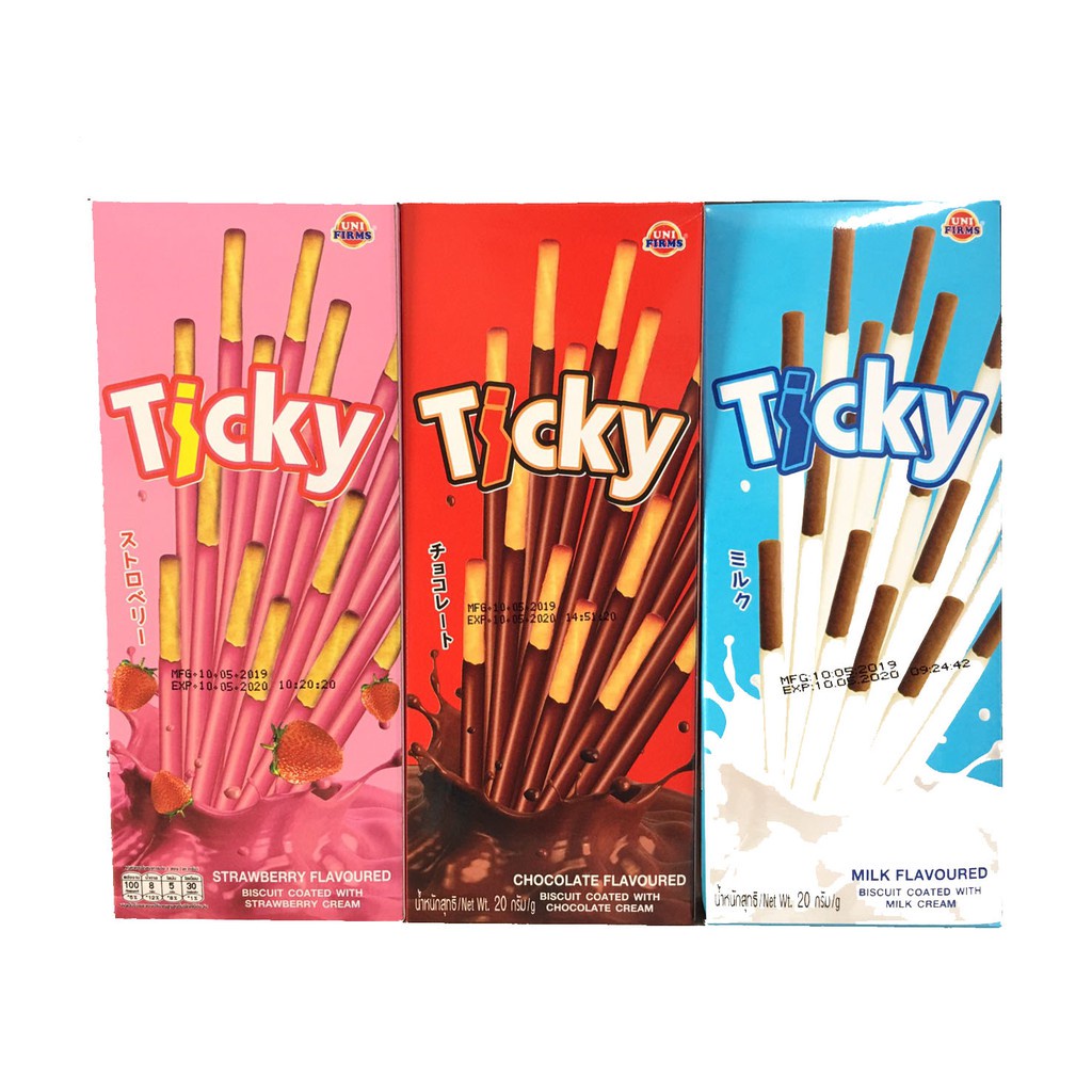 Bánh Que Ticky Thái Lan Kem Sữa (Hộp 20g)