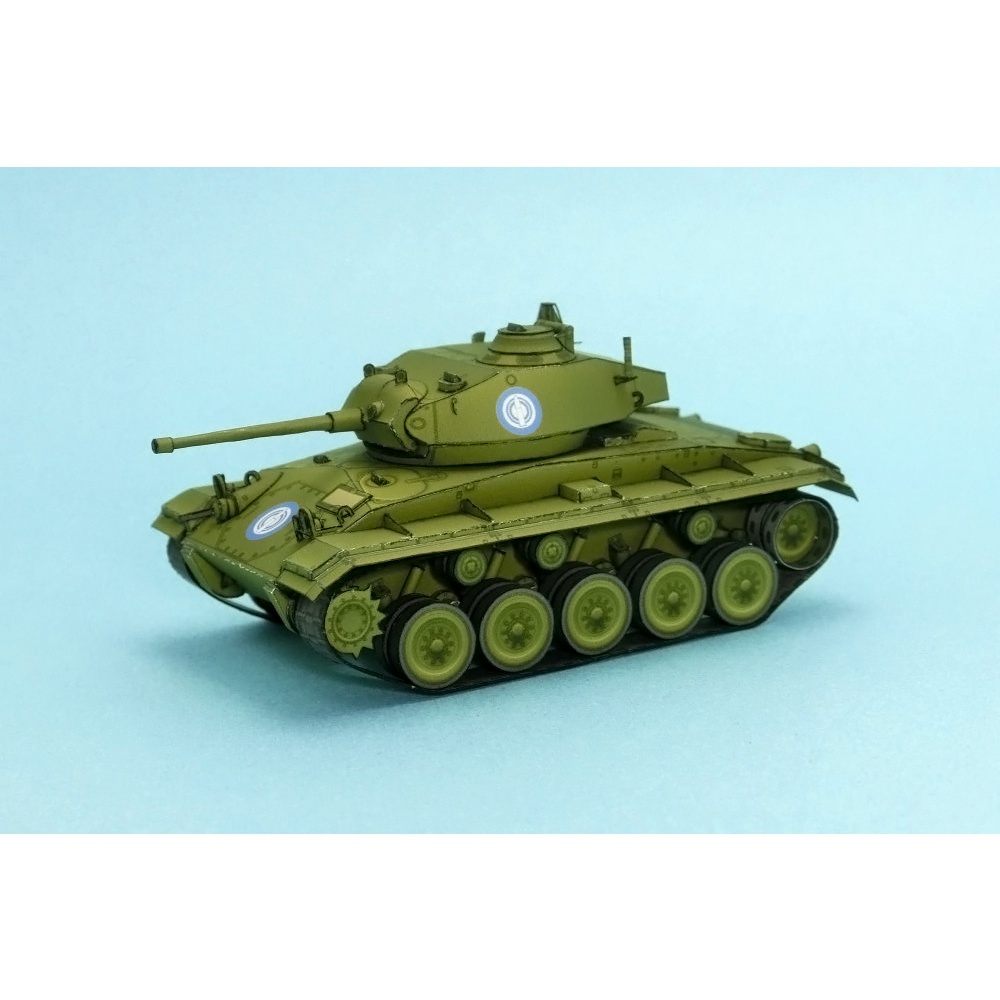 Mô hình giấy 3D xe tank M24 Chaffee tỉ lệ 1/72