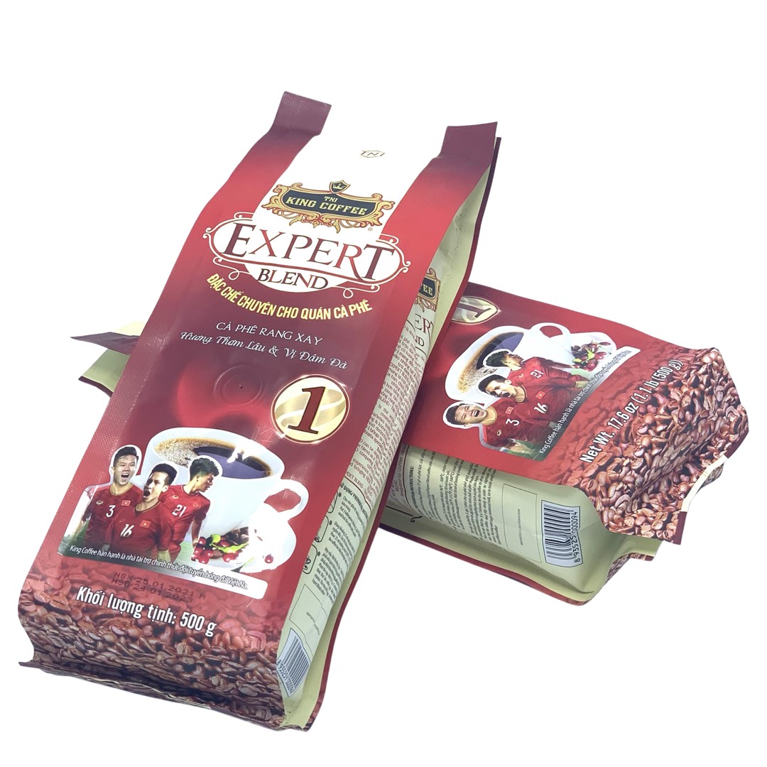 Combo 2 Gói Cà phê rang xay King Coffee Expert Blend 1 (500g/Bịch)