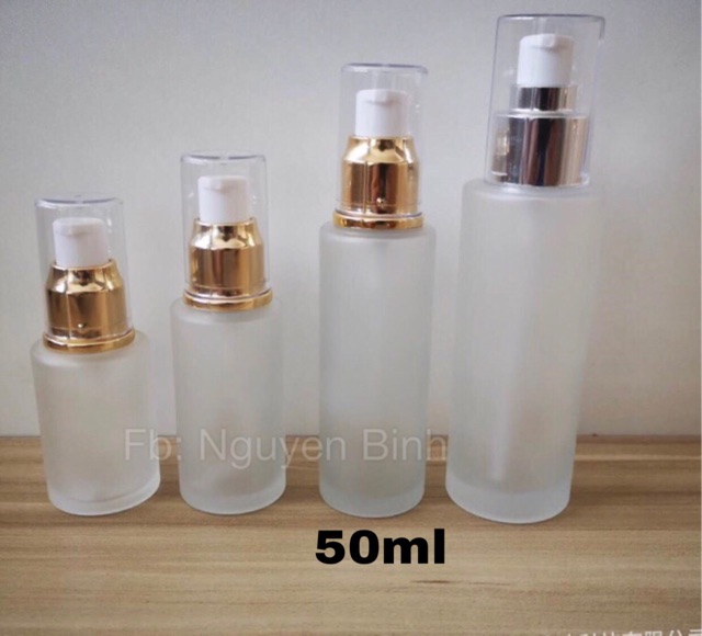Chai Xịt Giọt Bằng Thuỷ Tinh Mờ (20-100Ml)