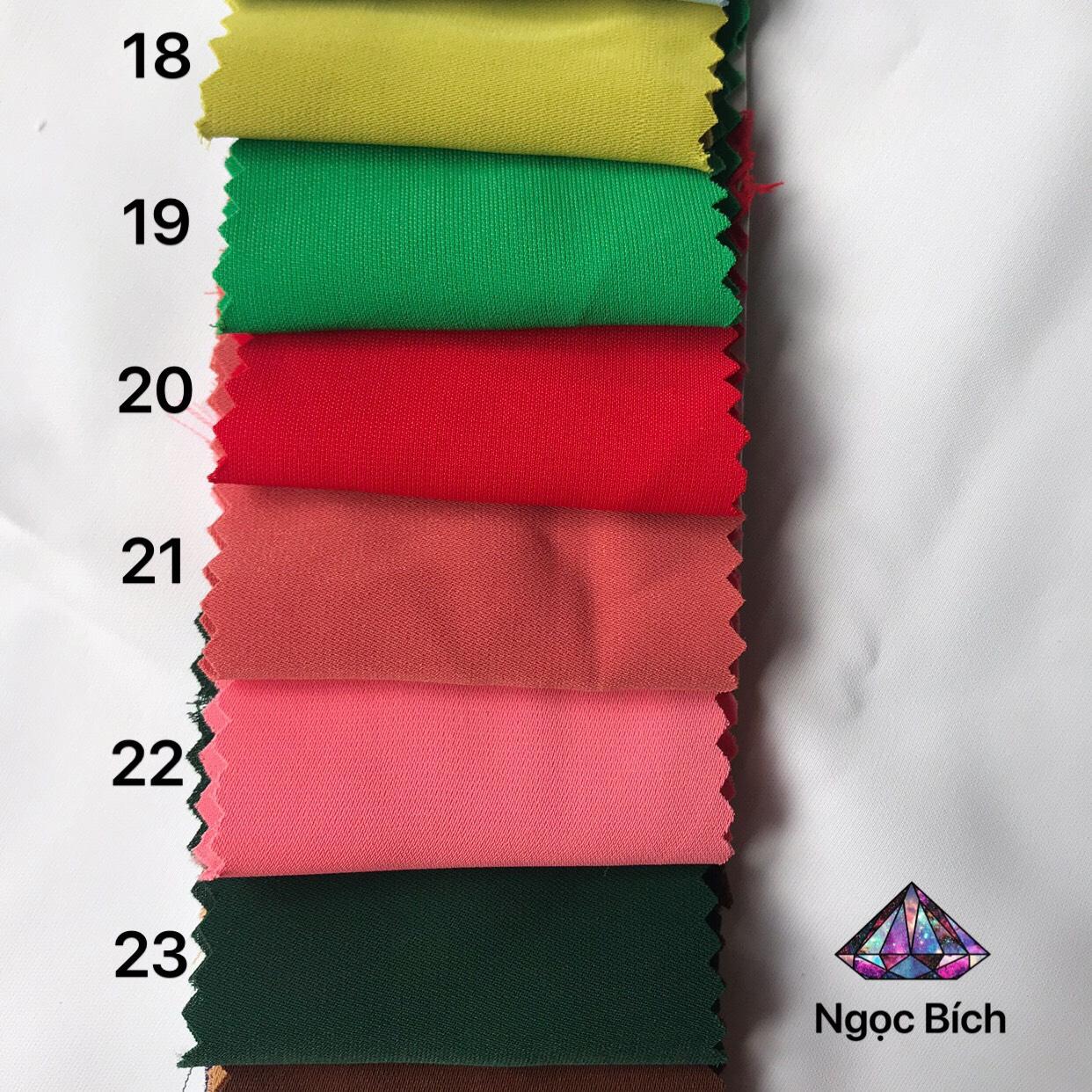 Vải lụa ngọc bích, đẹp, độc lạ (35 màu) MS650