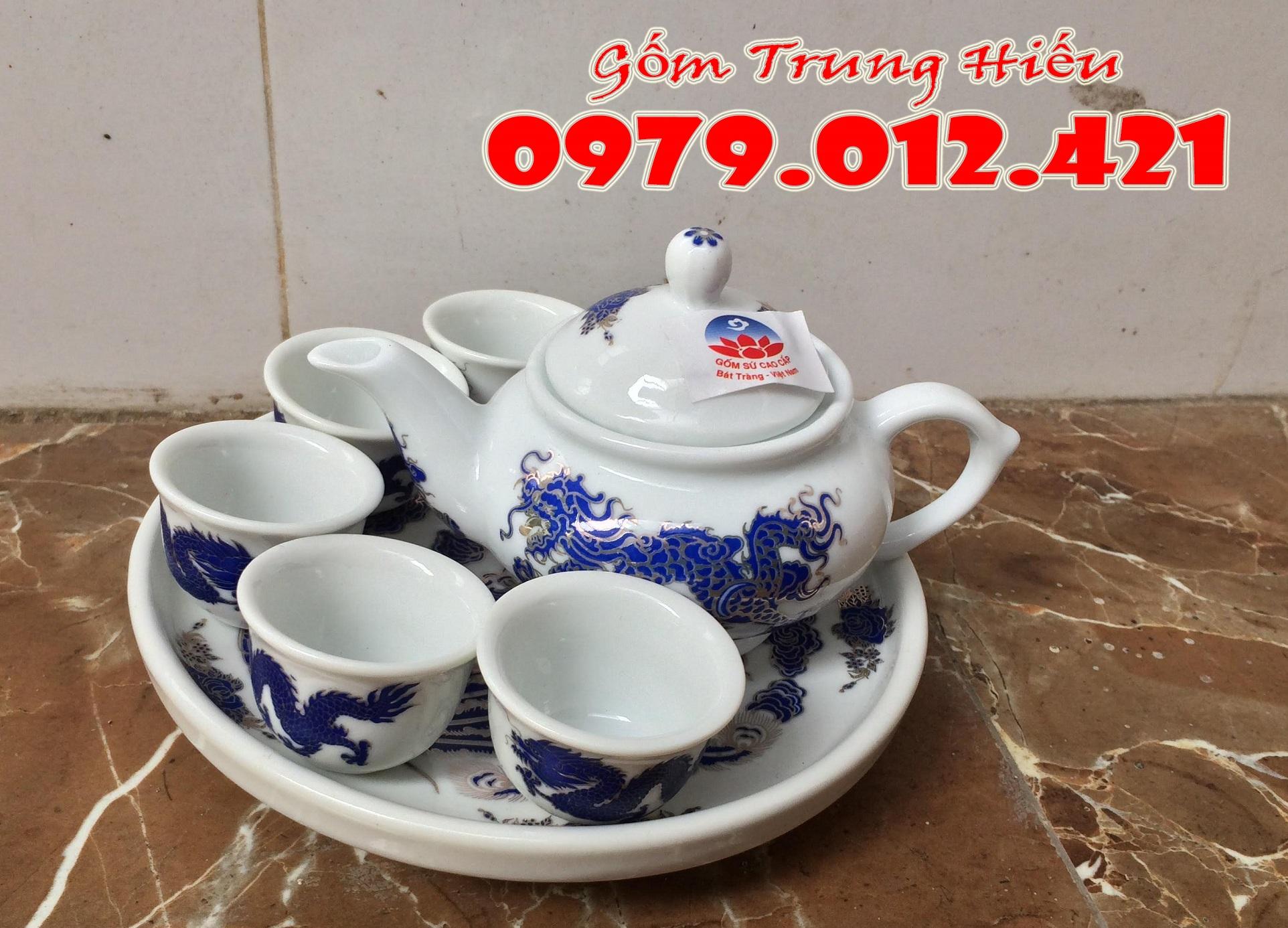 Bộ ấm chén Thờ cúng Bát Tràng