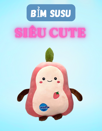 Gối ôm trái dâu cho bé 35cm x 25cm