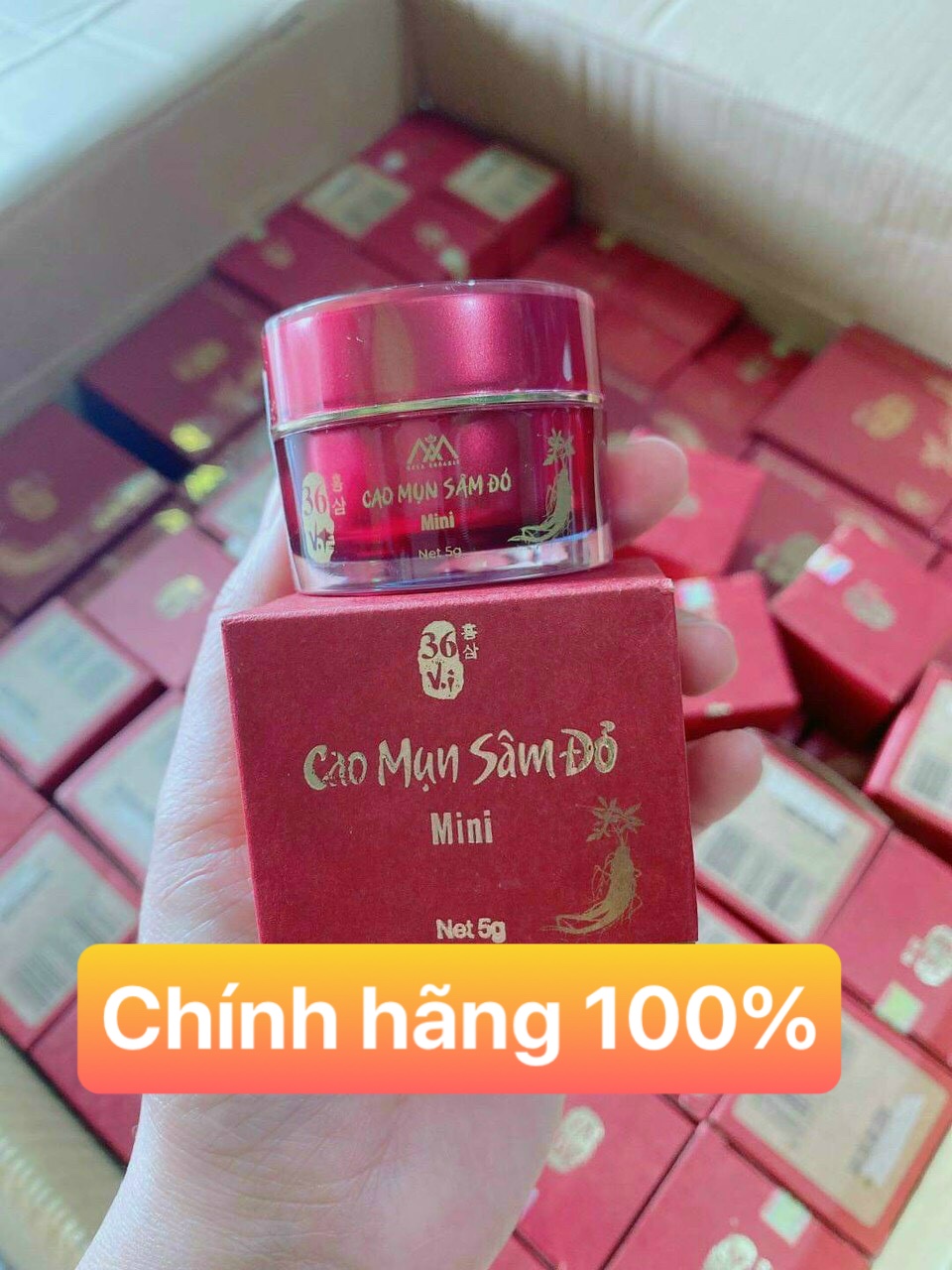 Cao Mụn Sâm Đỏ - Hết mụn, mờ thâm hiệu quả sau 7 ngày (hủ  15gr)