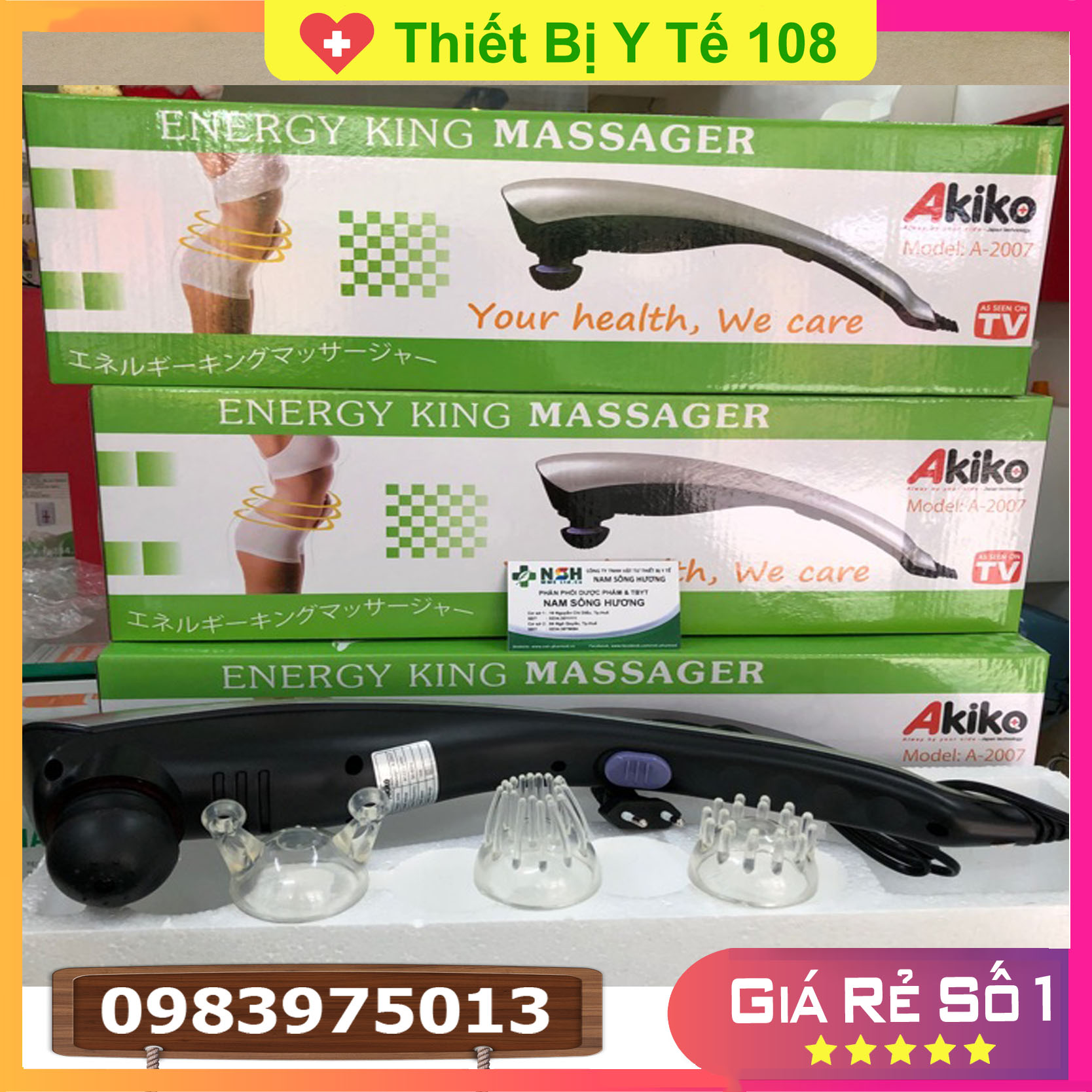 Máy Massage Cầm Tay Nhật Bản Akiko A-2007