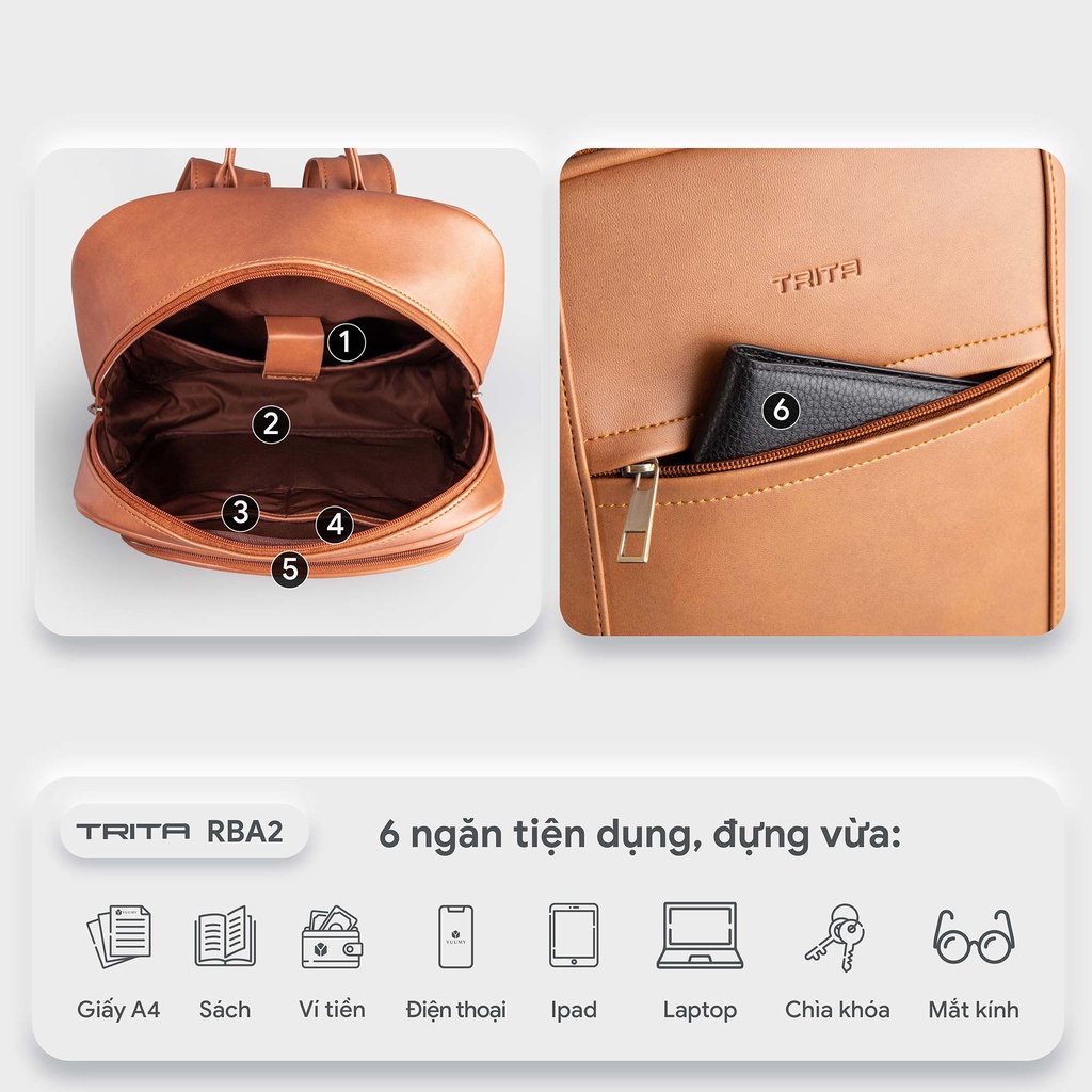 Balo da nam công sở TRITA RBA02