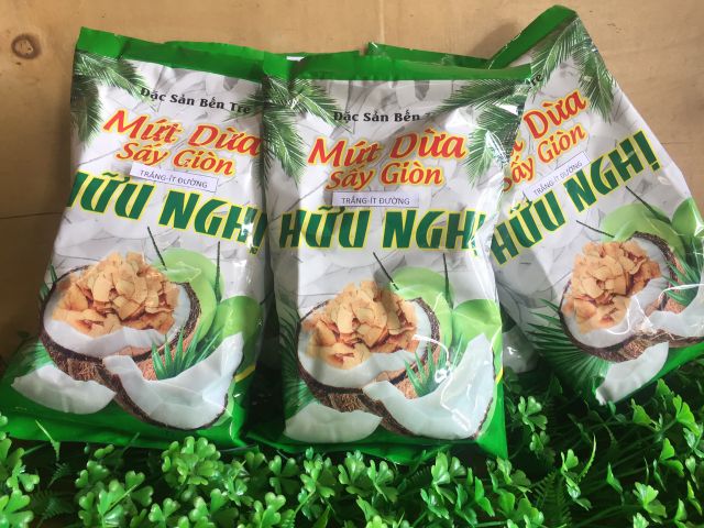 [ combo 5 gói]mứt dừa sấy giòn hữu nghị