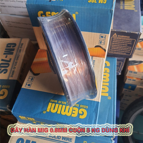 Cuộn dây hàn mig dùng khí 0.8mm loại 5 kg