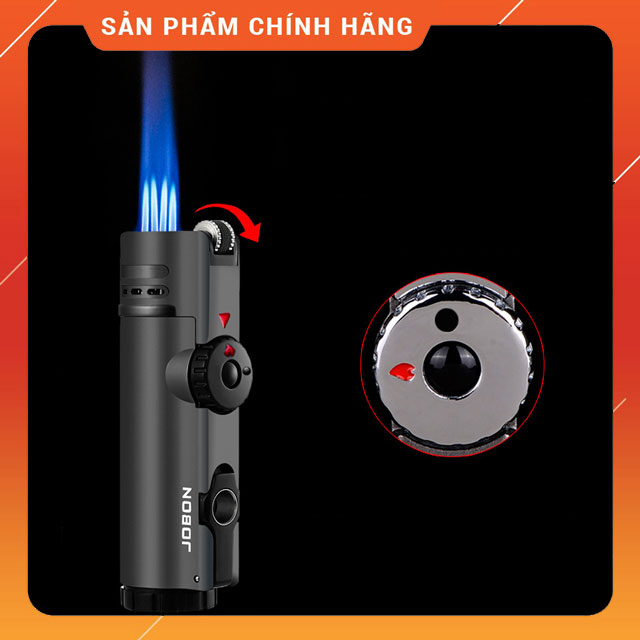 Vỏ hộp quẹt bật lửa gas jobon zb-321 khò 4 tia cực mạnh - nhiều màu