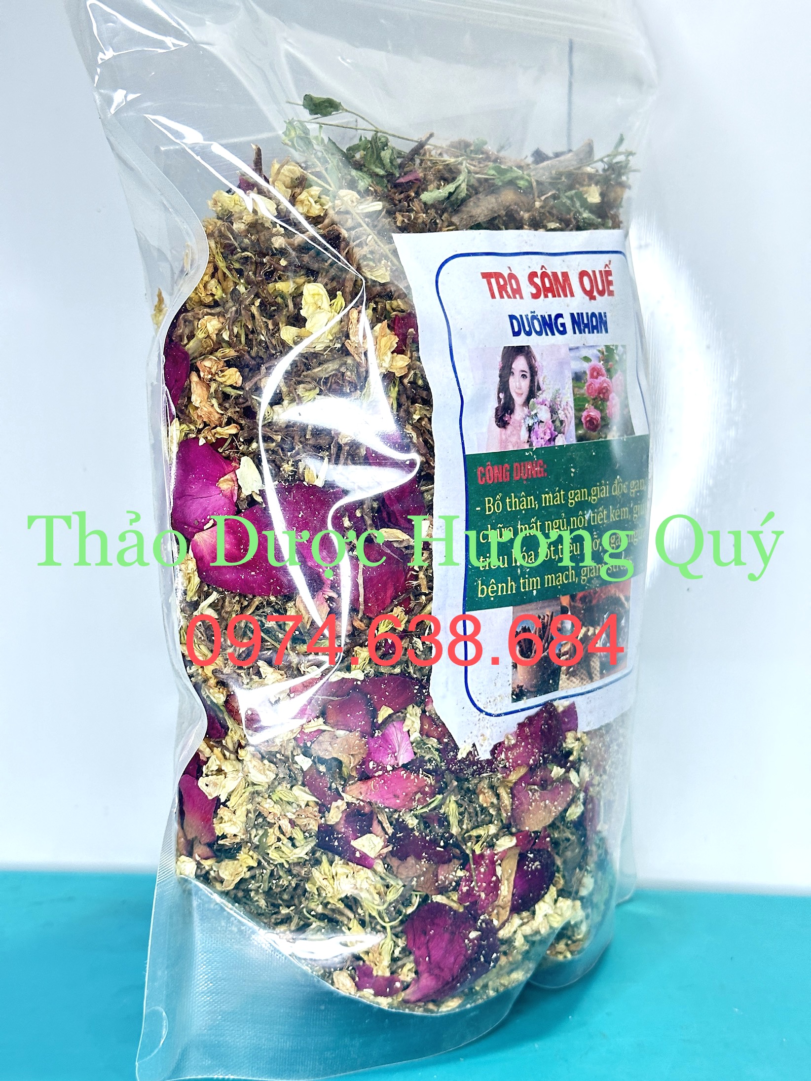 500g Trà Sâm Quế Dưỡng Nhan 8 vị (Bổ thận, Mát gan, Tiêu mỡ)