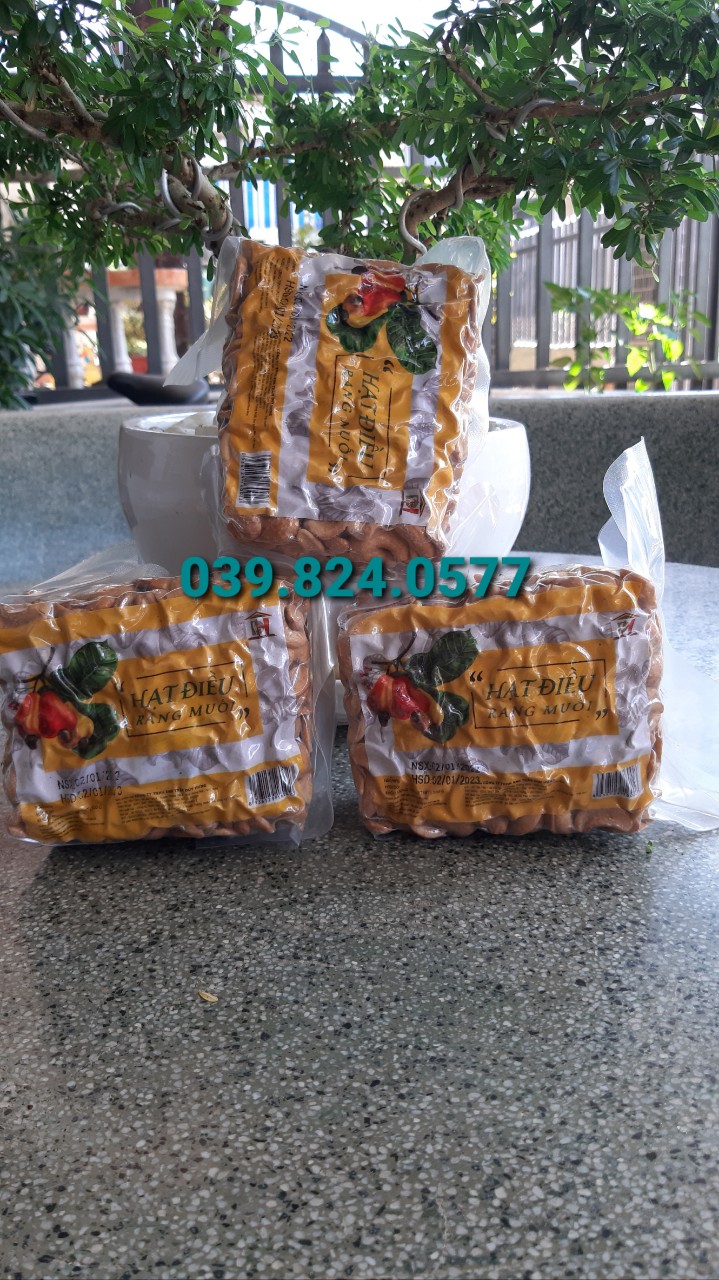 COMBO 2KG HẠT ĐIỀU RANG MUỐI BỂ/VỠ ĐÃ BÓC SẠCH VỎ LỤA
