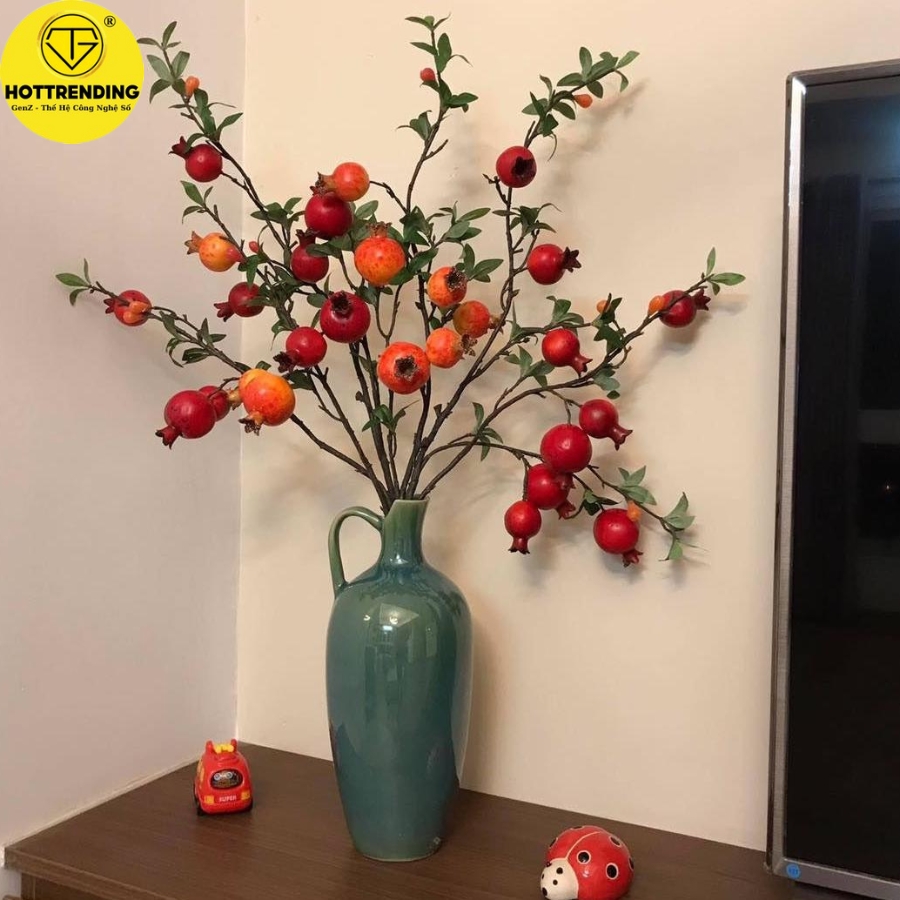 Branches fruit pomegranate fruit big, small fruit, stems mandarin imported decorative New Year, homes, bars Amnesty imports type 1