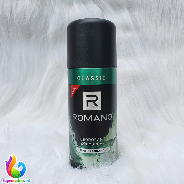 Xịt Khử Mùi Nam Romano Classic 150ml