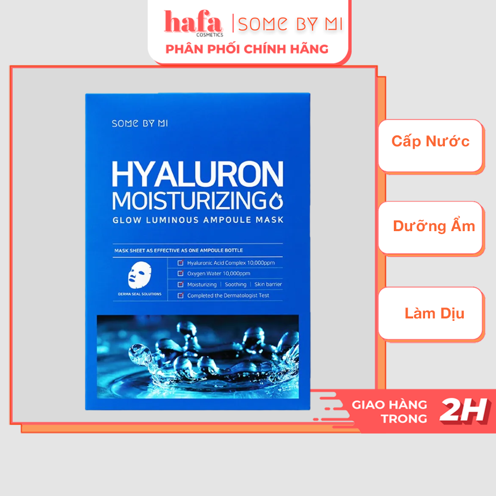 Paper Mask replenishment moisturizing Moisturizing Essence, water supply by some shirts Hyaluron Moisturizing Sheet Mask 25ml _ by some mi genuine