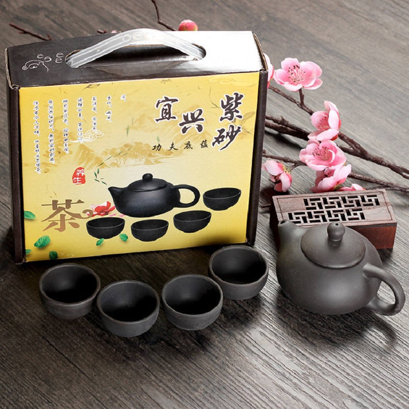 Bộ Ấm Trà 4 Tách Gốm Sứ Cao Cấp