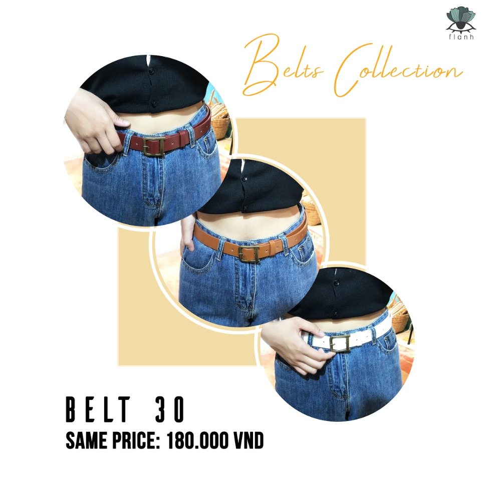 [HCM]THẮT LƯNG FLANH BELT 30