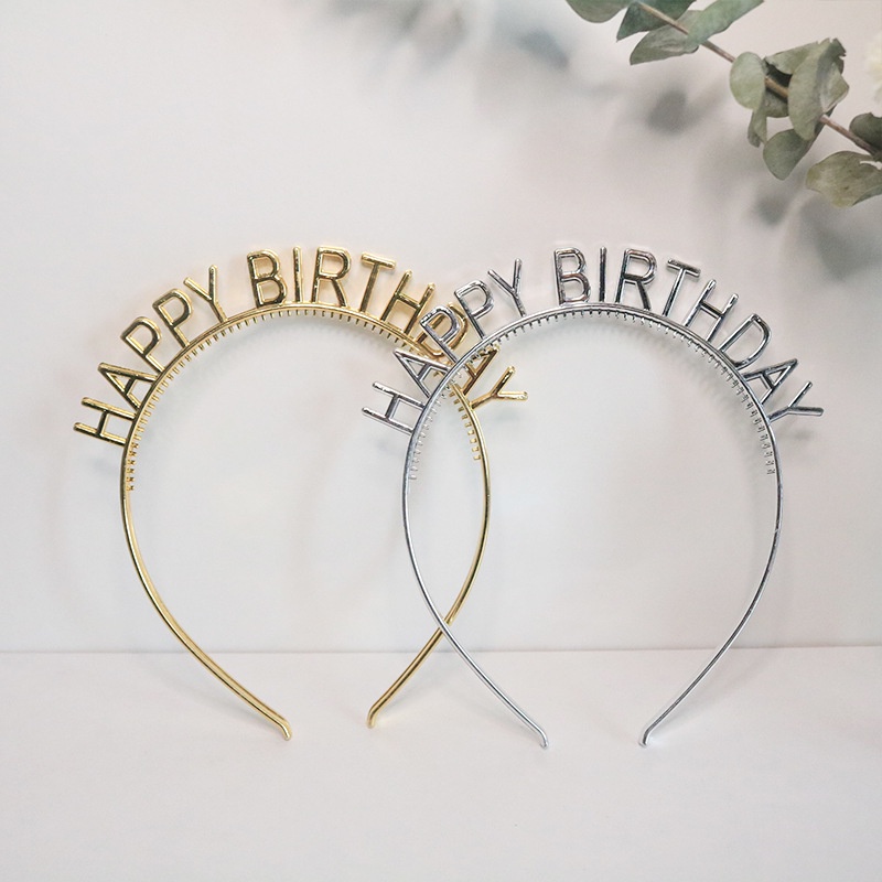 Cài tóc nhựa sinh nhật HAPPY BIRTHDAY cứng cáp