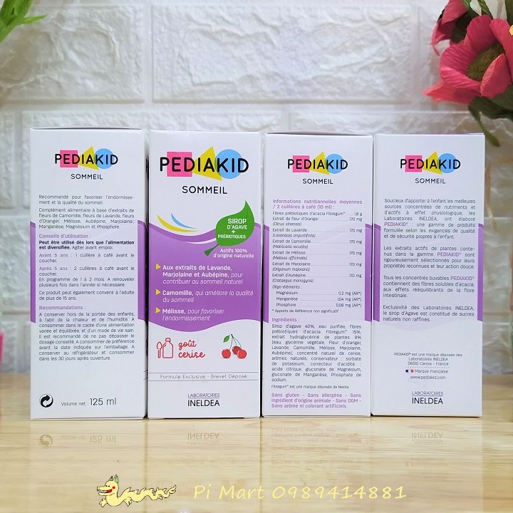 Vitamin Pediakid Sommeil giúp bé ngủ ngon 125ml