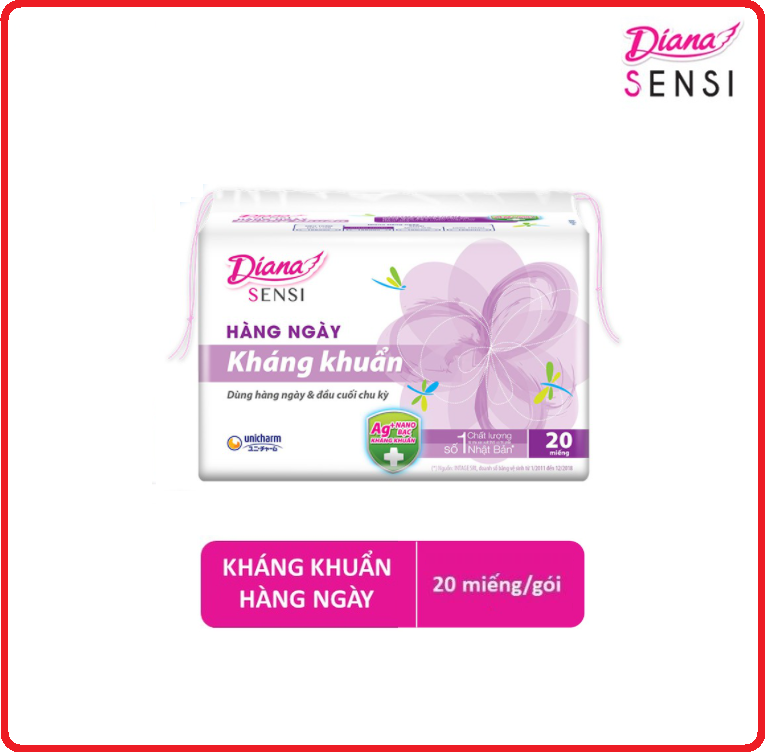 BVS DIANA Hằng Ngày Kháng Khuẩn Gói 20 Miếng