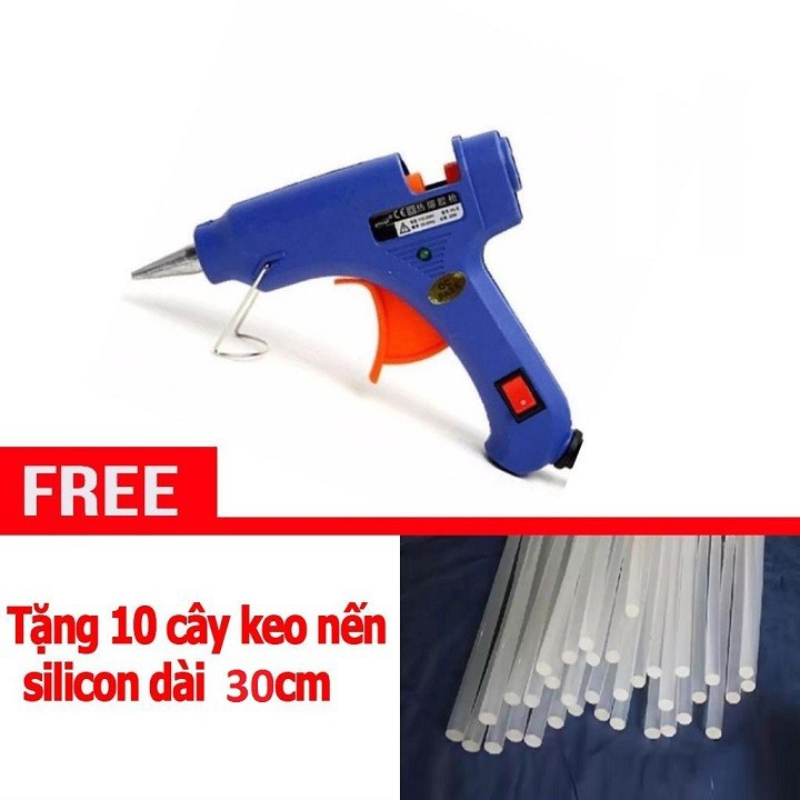 Súng bắn keo nhỏ tặng kèm 10 cây keo
