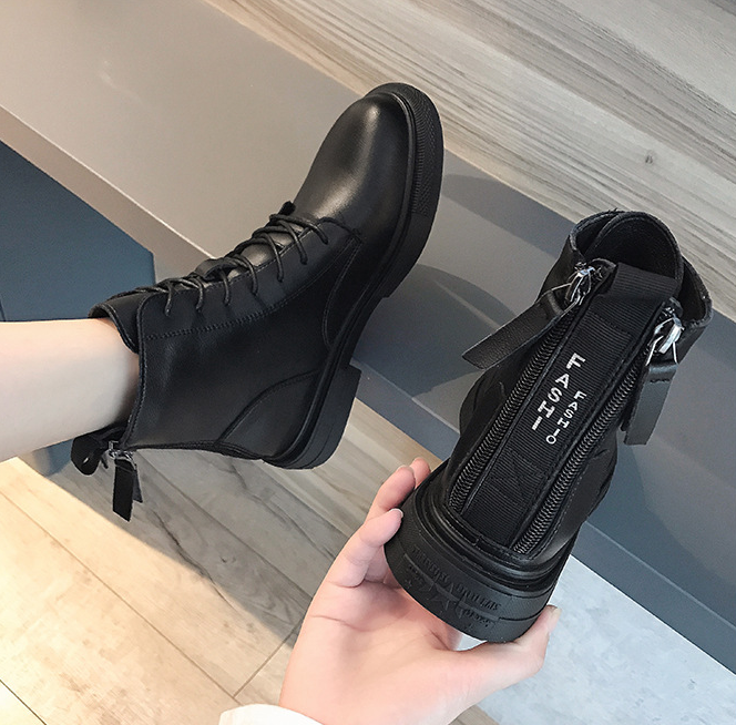 Female 2 buckle after, boots students, Guangzhou high-grade