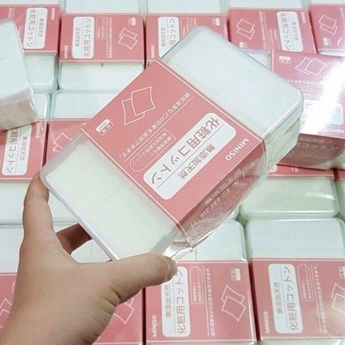 Bông tẩy trang Miniso Nhật Bản 1000 miếng