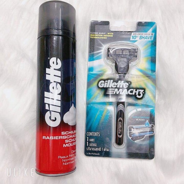 [HCM]Kem bọt cạo râu da nhạy cảm Gillette Sensitive 300ml