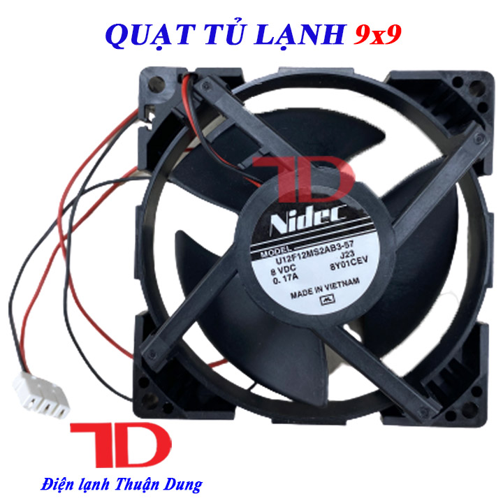 Quạt Tản Nhiệt Tủ Lạnh PANASONIC 2 dây loại 8V và 12V - Điện Lạnh Thuận Dung