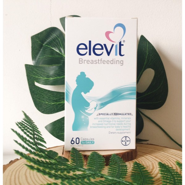 (Mẫu mới) _ Vitamin tổng hợp Elevit cho phụ nữ sau sinh (60 Viên) cao cấp