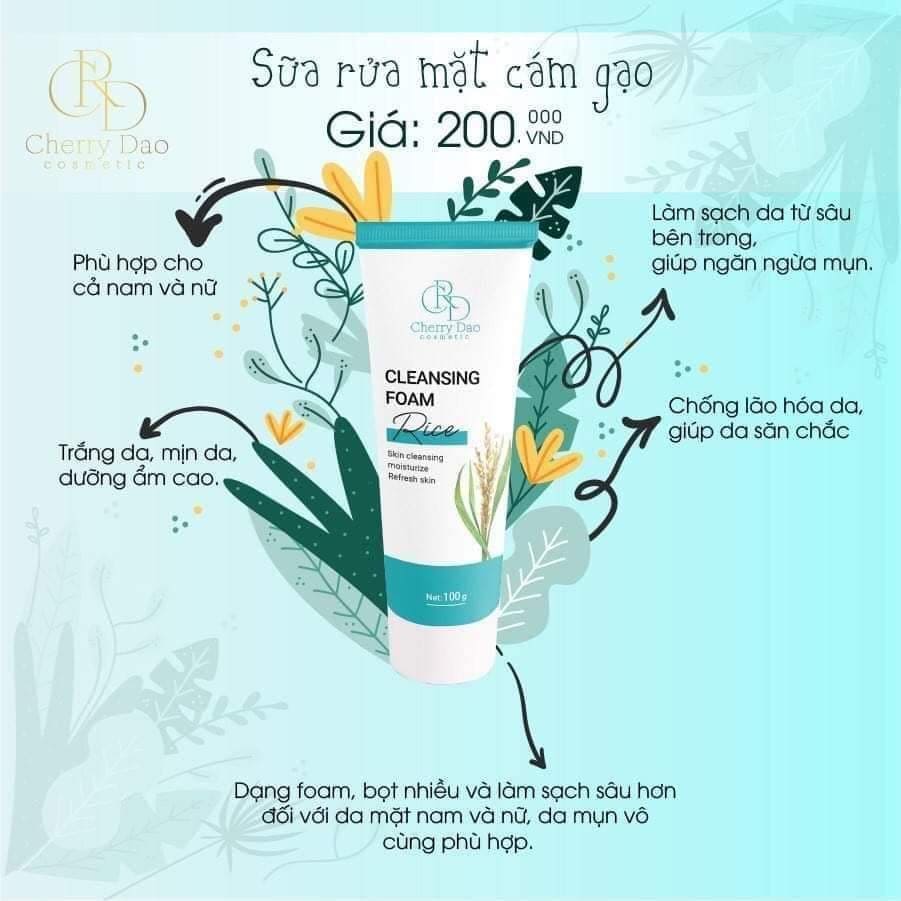Sửa Rửa Mặt cám Gạo CRD