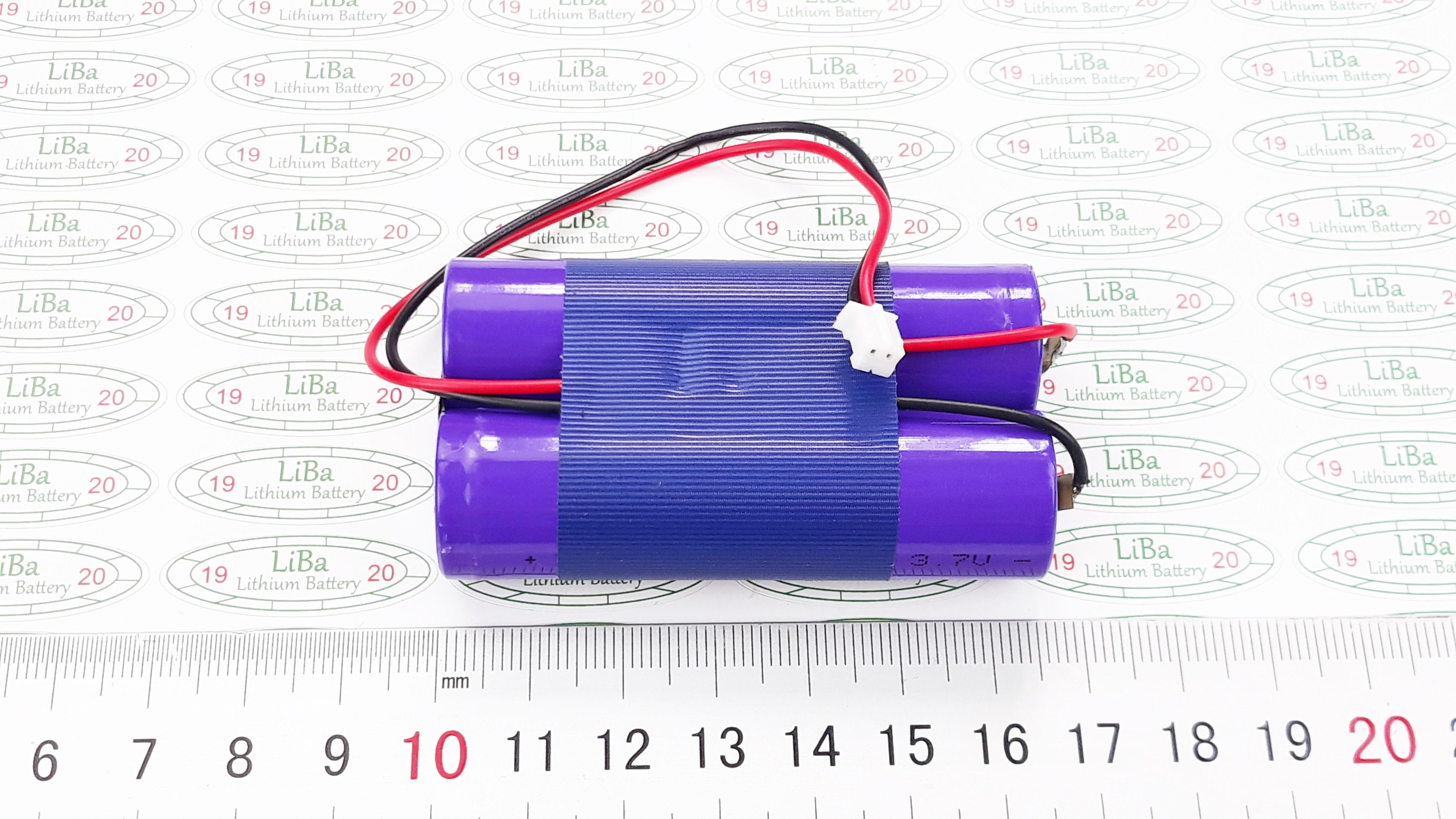 Pin Lithium 7.4 V 18650 2000 mAh, dòng xả 10C - LiBa