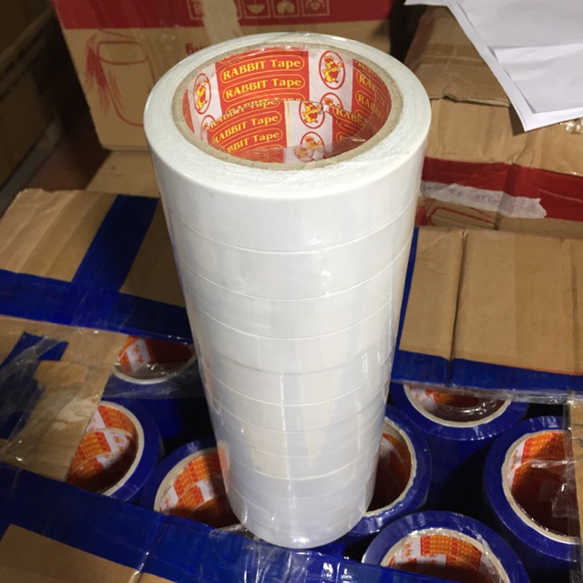 Băng dính 2 mặt trắng (1 lốc)