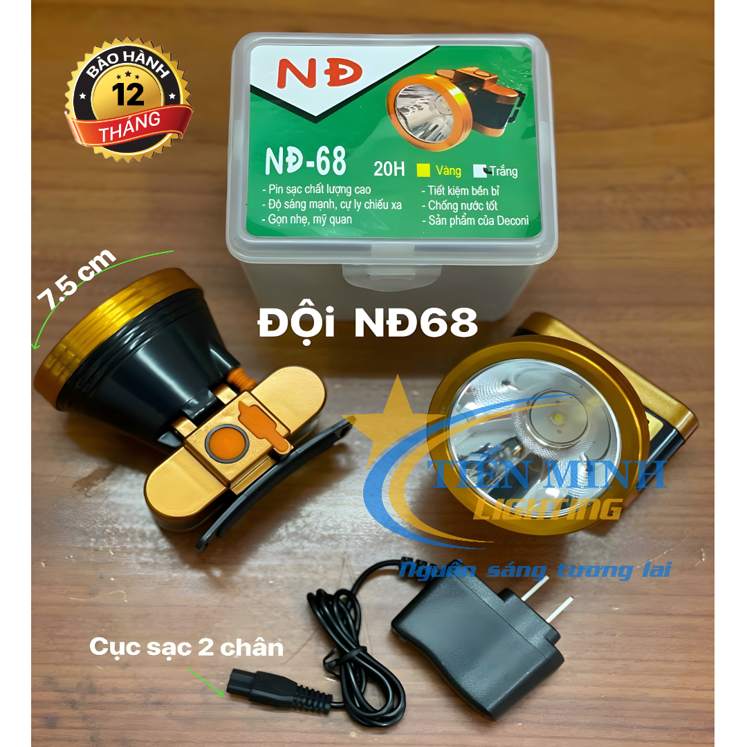 Đèn đội đầu NĐ-68 (lặn cao cấp)