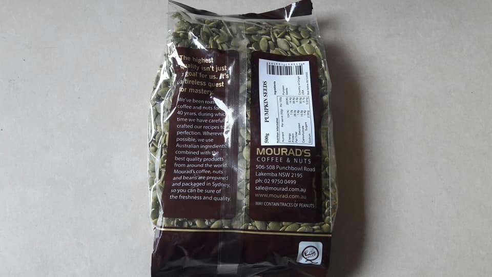 Nhân hạt bí đỏ Mourad's - Úc (500g)