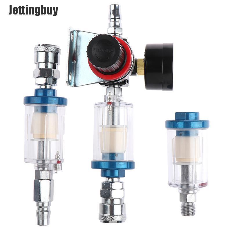 Jettingbuy 1/4" In Line Oil Water Separator Filter Seperator Air Brush Compressor Tool  A