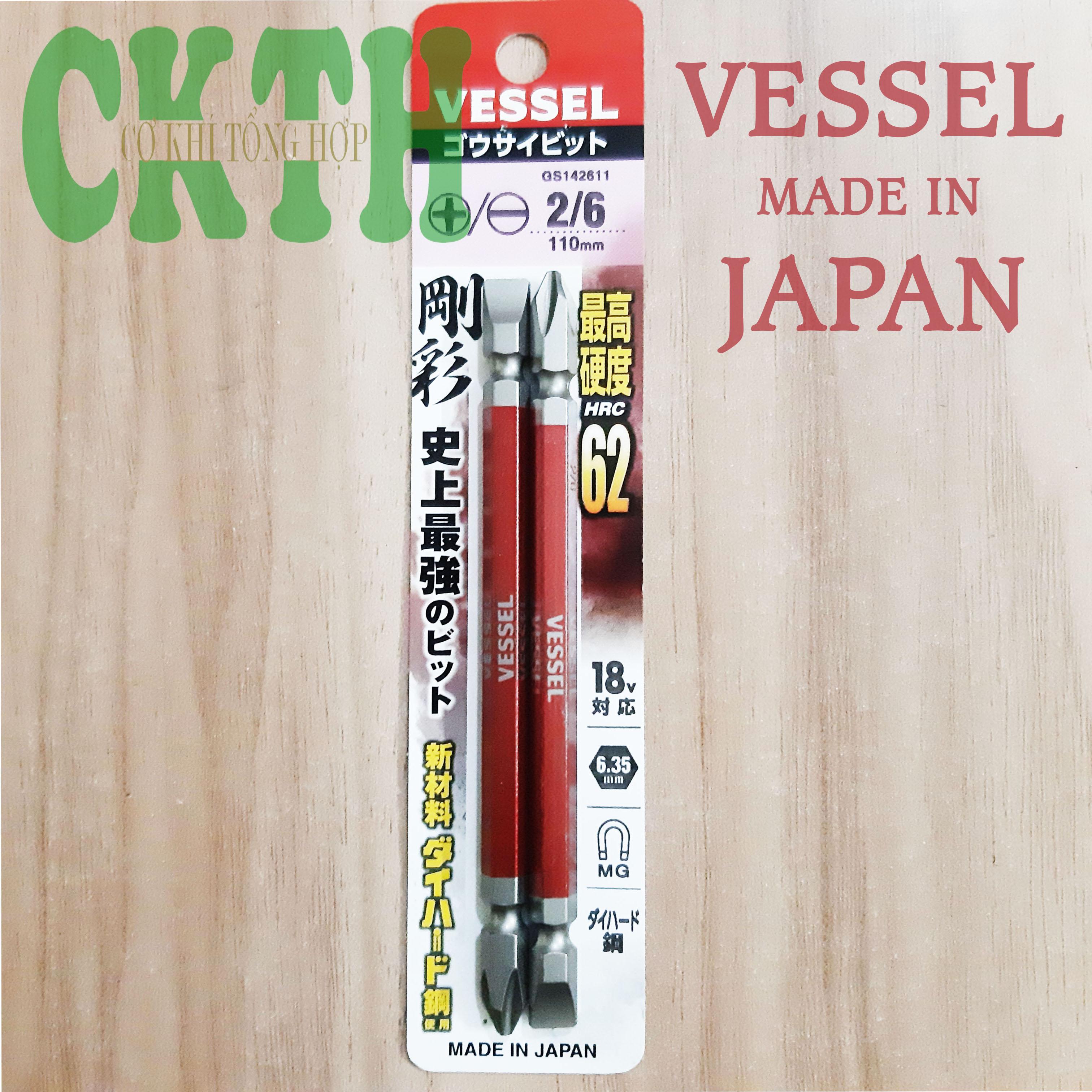 MŨI VÍT 2 ĐẦU VESSEL CAO CẤP NHẬT BẢN
