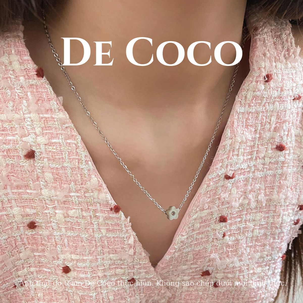 [KHÔNG ĐEN GỈ] Vòng cổ mặt hình hoa Elise De Coco