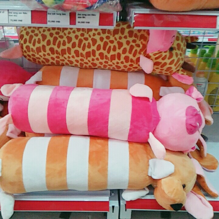 Gối ôm cho bé size lớn (60cm) - hình Cún 60x20cm