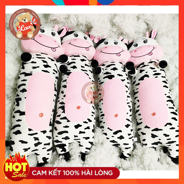 [XẢ KHO]Thú ôm - gối ôm bò sữa cao cấp - kích thước 90cm