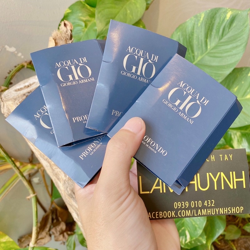 [ CHÍNH HÃNG] Vial Nước hoa GIÒ PROFONDO Xanh 1,2ml