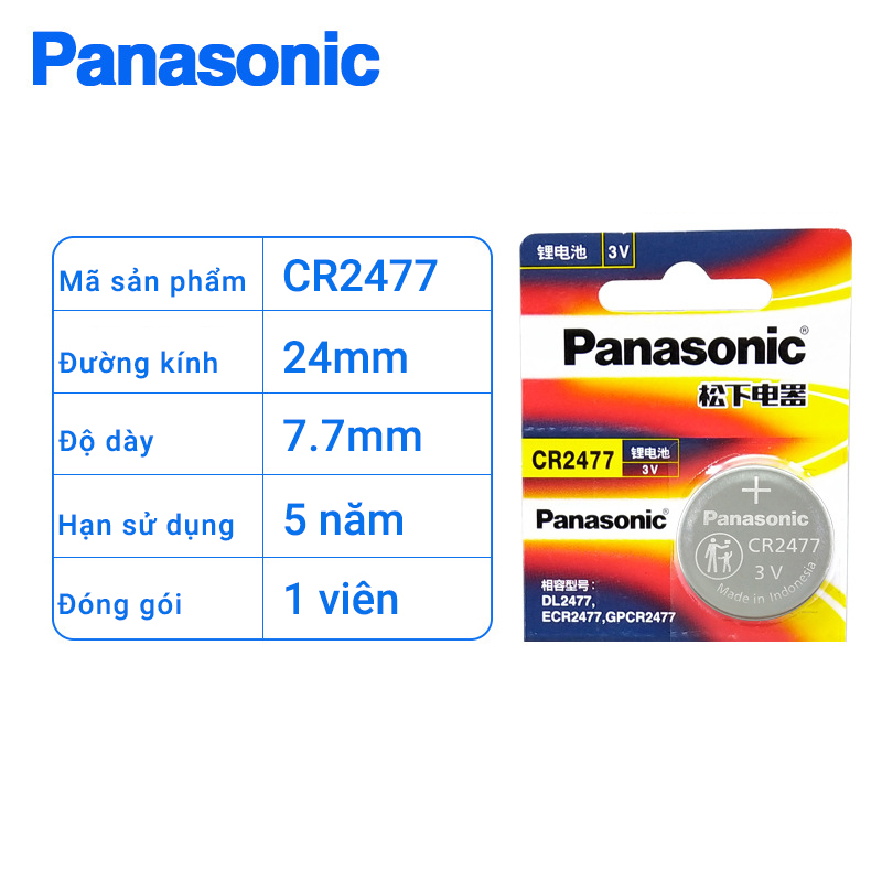 Pin Panasonic CR2477 3V chính hãng