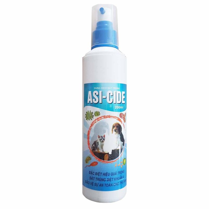 Chai xịt làm sạch mùi hôi diệt khuẩn, Diệt mầm bênh, sát trùng không gian -Asi cide 200ml