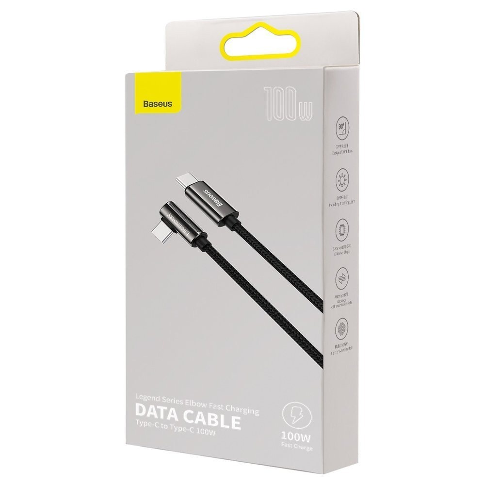 Cáp game CATCS-01 Baseus Legend Series Elbow Fast Charging Data Cable Type-C to Type-C 100W