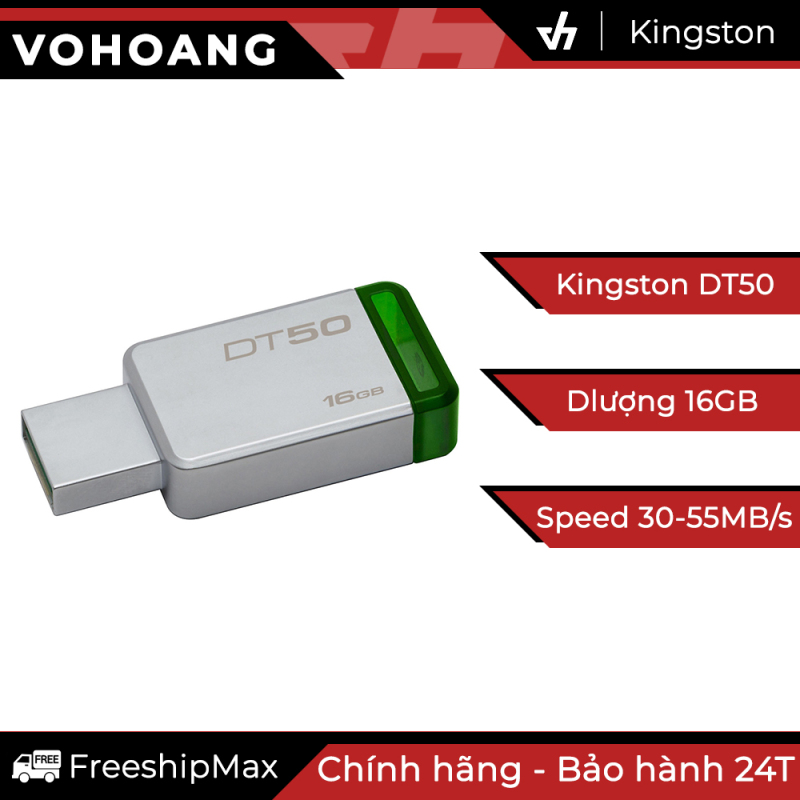 Bảng giá USB Kingston 16GB chuẩn 3.1 gen 1 - Kingston DT50 Phong Vũ