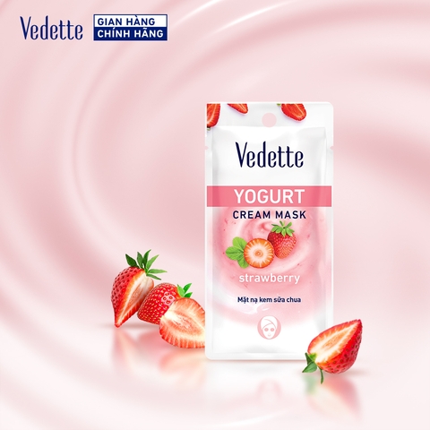 Mặt nạ kem sữa chua Vedette Dâu Tây 10ml