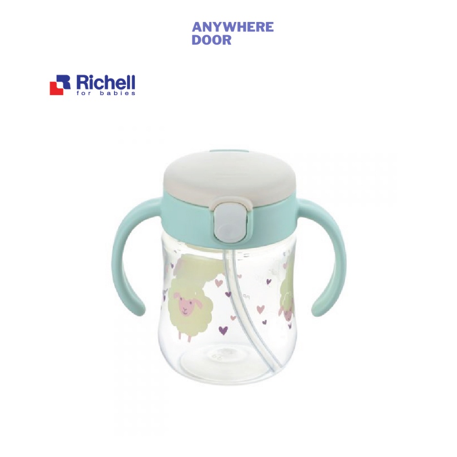 Bình ống hút Richell Mugood