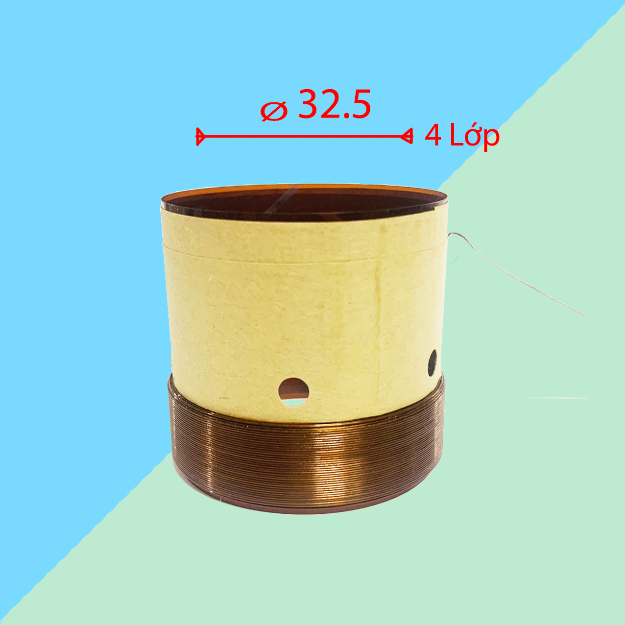 Coil loa 32.5 4 lớp lõi đồng - côn loa 32.5 cm dây đồng