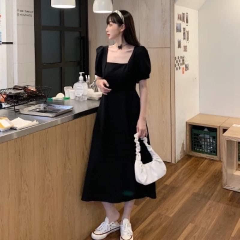 Đầm maxi cổ vuông bigsize 55-90ký ( ML999)